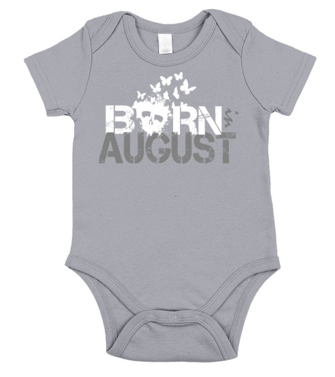 Born in AUGUST Short Sleeve Baby One-Piece