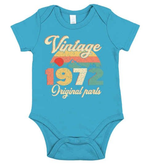 Vintage1972originals parts Short Sleeve Baby One-Piece
