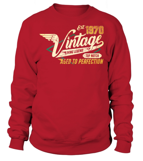 Vintage 1970 birthday gifts for men women bday Sweatshirt Unisex