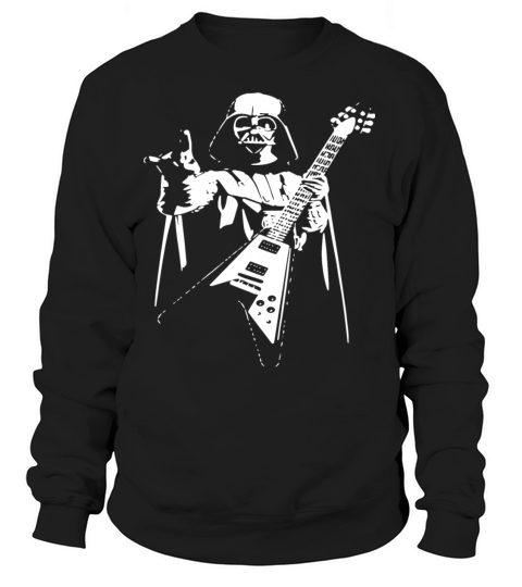 Darth Vader Rocks Guitar Star Wars Music Band Funn Women's Sweatshirt