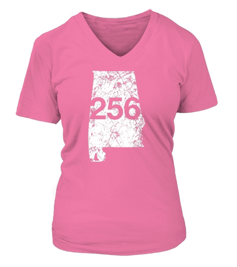 Anniston Florence Huntsville Area Code 256 Alabama V-neck T-Shirt Woman