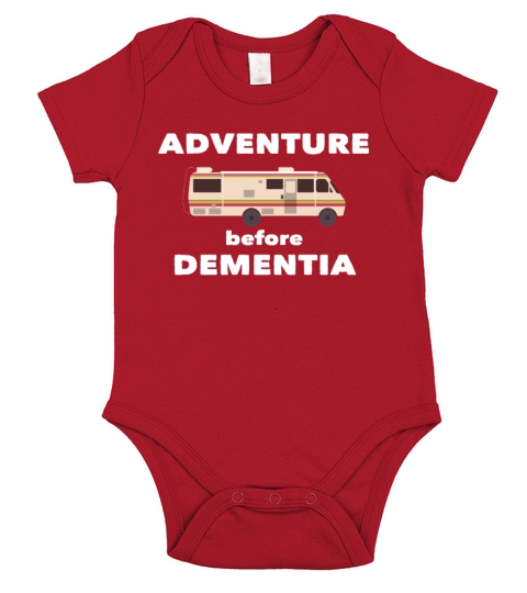 RV Funny Design - Adventure Before Dementia Short Sleeve Baby One-Piece
