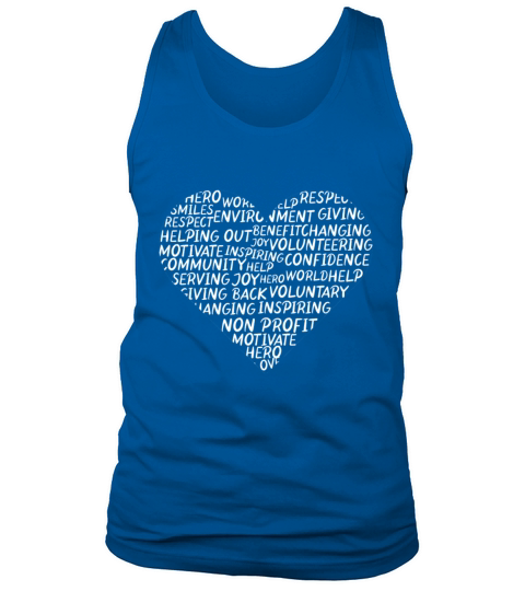 Heart Volunteering Volunteer Volunteers Charity Tank Top Unisex