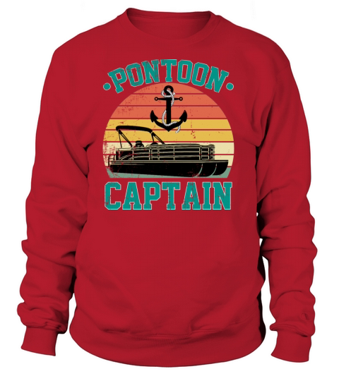 pontoon captain funny boaters or boat driving Women's Sweatshirt