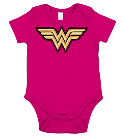 DC Comics Wonder Woman Logo Original Short Sleeve Baby One-Piece