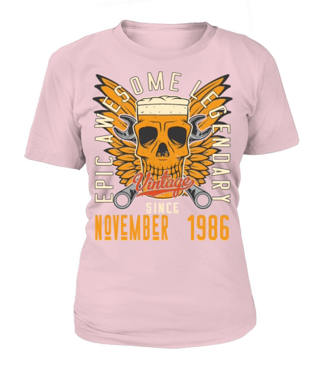 Born in November 1986 vintage birthday Women's T-Shirt