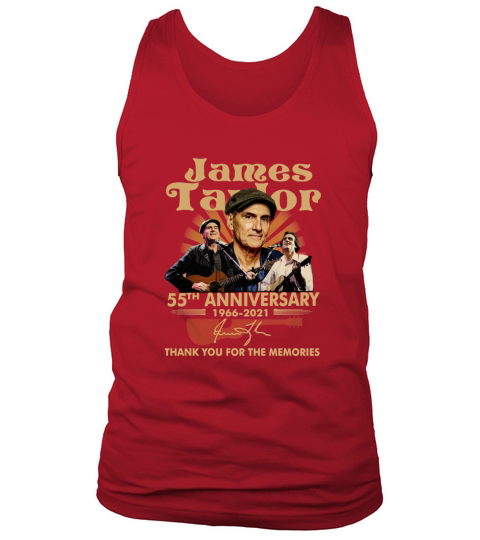 James Taylor 55th Anniversary 1966 2021 Thank You For The Memories Signature Tank Top Unisex