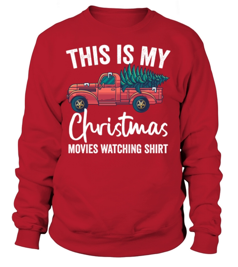 Christmas Truck Red Wagon Xmas Tree On Car Snow Va Women's Sweatshirt