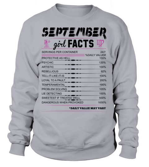 September Girl Facts Virgo Women's Sweatshirt