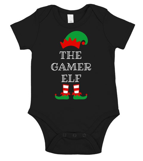 the gamer elf Short Sleeve Baby One-Piece