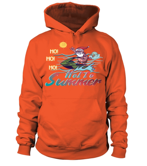 Hello Summer - SANTA ON THE BEACH Men's Hoodie