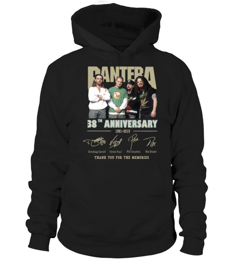 Pantera 38th anniversary 1981-2019 thank you for the memories shirt Hoodie Unisex