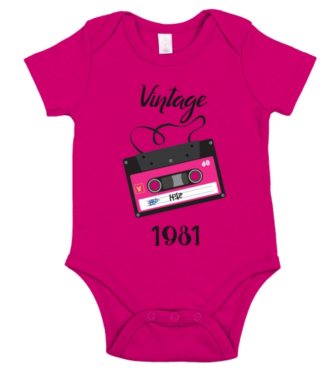Vintage 1981 Short Sleeve Baby One-Piece