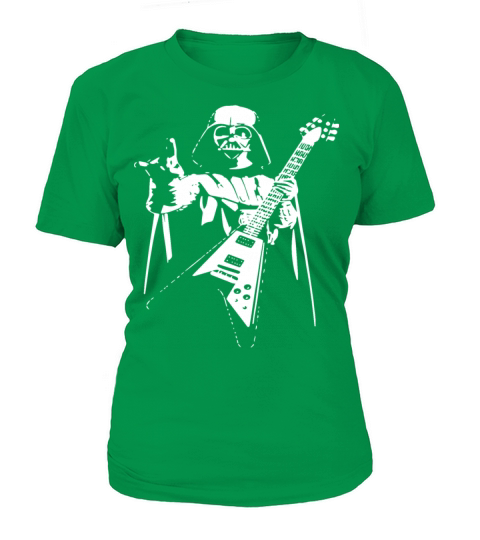 Darth Vader Rocks Guitar Star Wars Music Band Funn Women's T-Shirt