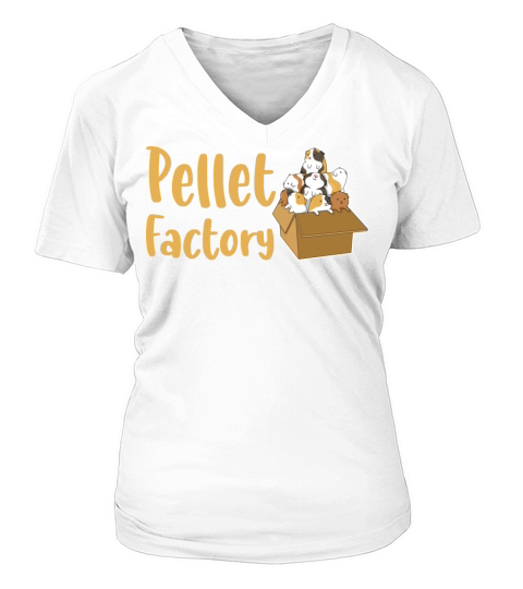 Pellet Factory Quote for a Guinea Pig Nerd Women's V-Neck T-shirt