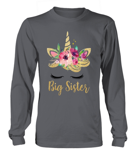 Unicorn Big Sister Shirt I m Going to be a Big Sis Women's Long Sleeve