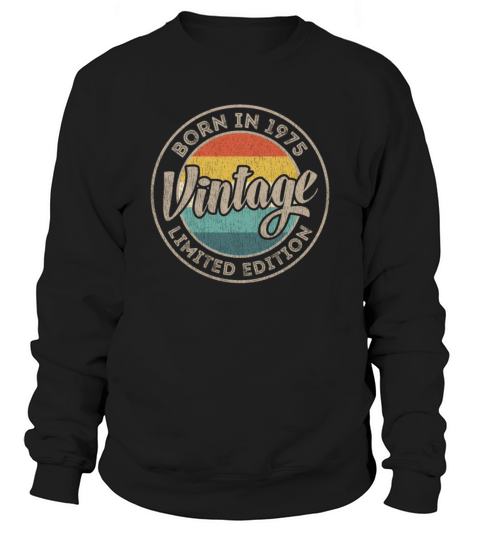Vintage 46th Birthday Bday Retro 46 Years Old Men's Sweatshirt