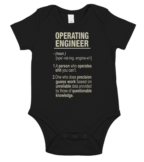 Operating Engineer Shirt Short Sleeve Baby One-Piece