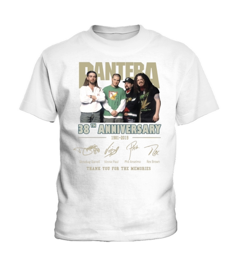 Pantera 38th anniversary 1981-2019 thank you for the memories shirt Kids T-Shirt
