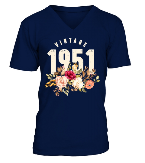 Vintage 1951 70th Birthday Est 1951 Men's V-Neck T-shirt
