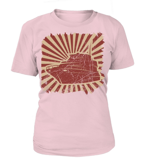 Sailing boat sailboat captain sea yacht retro sail Women's T-Shirt