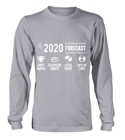 2020 forecast new parents babyparty baby kid Women's Long Sleeve