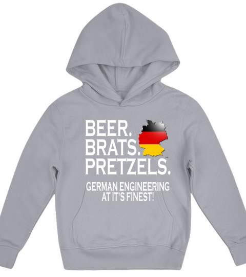 German Engineering Beer Brats Pretzels Oktoberfest T Shirt Kids Hoodie