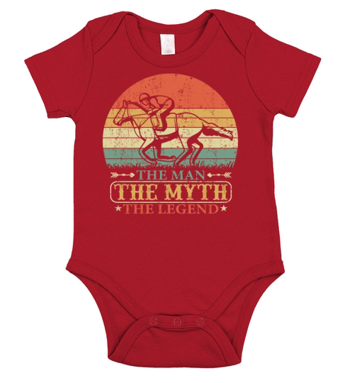 Horse Racing Gifts for Dad Funny Design Short Sleeve Baby One-Piece