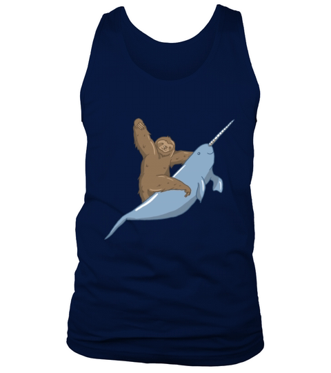 Narwhal Unicorn Beluga Sea Life Sloth Tusk Gift Men's Tank Top