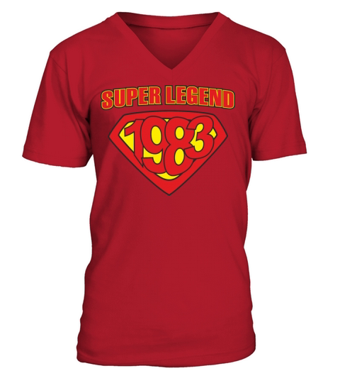 Super Legend Comic 1983 Men's V-Neck T-shirt