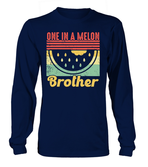 Family summer Watermelon Vintage One In A Melon Men's Long Sleeve
