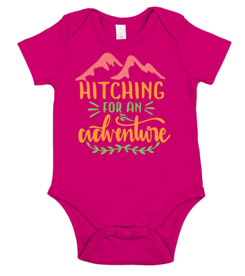 Hitching for an adventure Short Sleeve Baby One-Piece