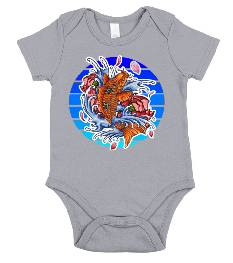 Koi fish Short Sleeve Baby One-Piece