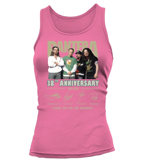 Pantera 38th anniversary 1981-2019 thank you for the memories shirt Tank top Woman