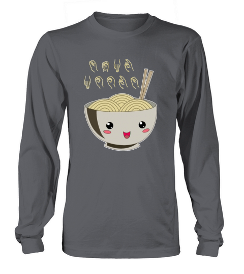 Send Noods Ramen Japanese Noodle Sign Language Women's Long Sleeve