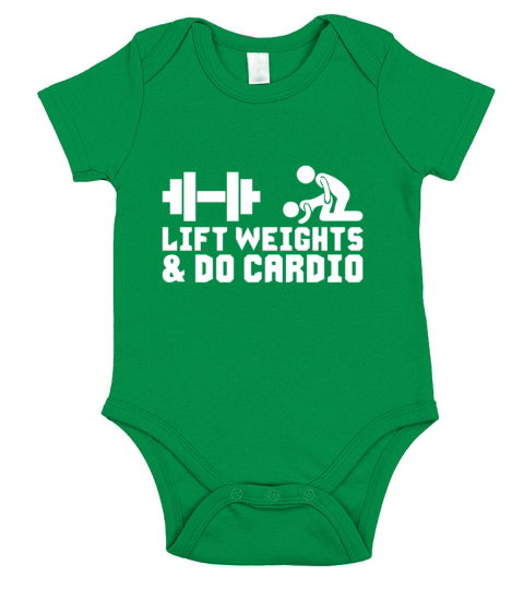 Lift Weights and Do Cardio Tanks Short Sleeve Baby One-Piece