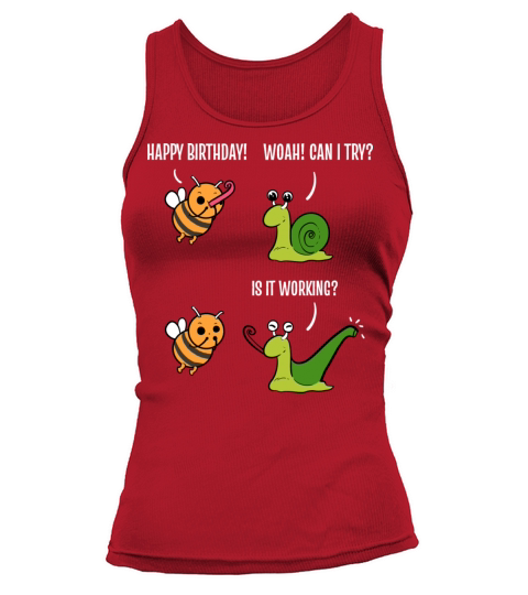 Cute Snail Birthday Celebrant Gift Tank top Woman