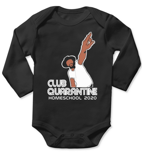Club Quarantine Homeschool Long Sleeve Baby One-Piece