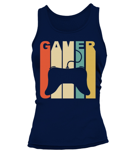 Vintage Gamer Controller Silhouette Retro Gaming Tank top Woman
