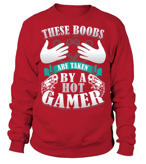 These boobs are taken by a hot gamer Men's Sweatshirt