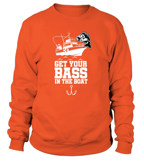 Cool Fishers Get Your Bass Boat Boating Fisherman Women's Sweatshirt