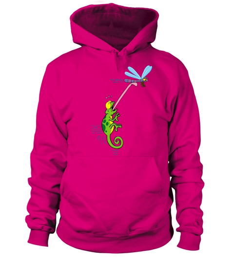 Chameleon and dragonfly Women's Hoodie