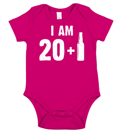Funny I am 20 1 21st birthday Short Sleeve Baby One-Piece