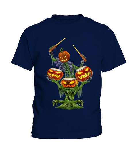 PUMPKIN DRUMMER Kids T-Shirt
