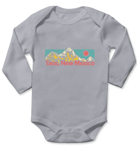 Vintage Taos New Mexico Graphic Apparel Long Sleeve Baby One-Piece
