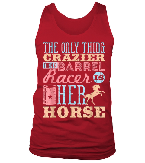 Funny Barrel Racing Horse Crazy Quote Men's Tank Top