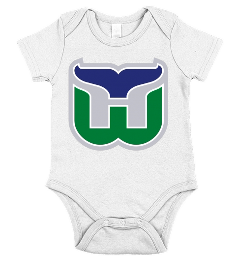 HARTFORD WHALERS HOCKEY RETRO 2 Short Sleeve Baby One-Piece