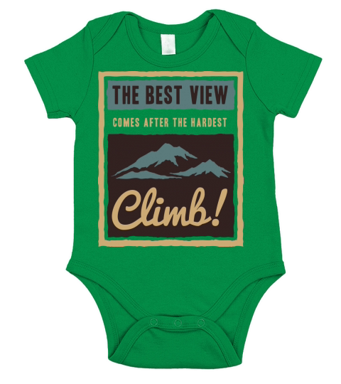 The Hardest Climb Short Sleeve Baby One-Piece