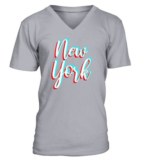 New York Men's V-Neck T-shirt