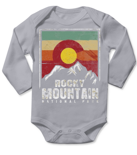 Vintage Rocky Mountain National Park Shirt Colorad Long Sleeve Baby One-Piece